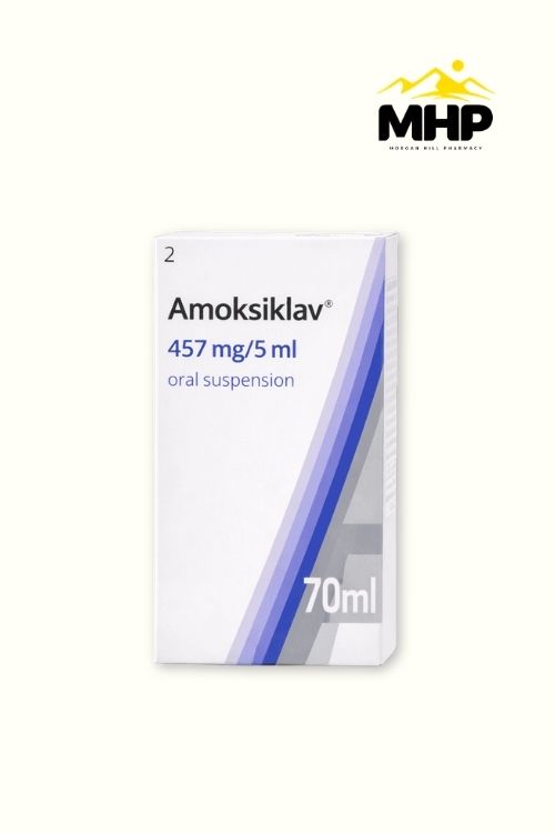 Amoksiklav oral suspension packaging shotMHPW Amoksiklav 457 Susp