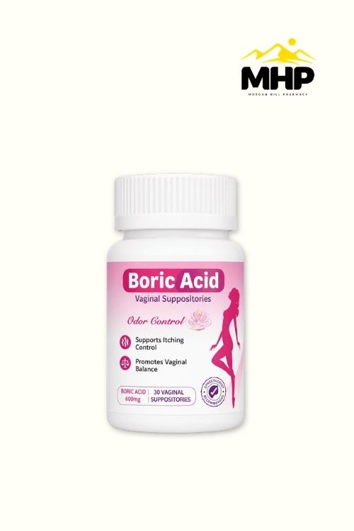 Boric Acid Vaginal Suppositories 30'S