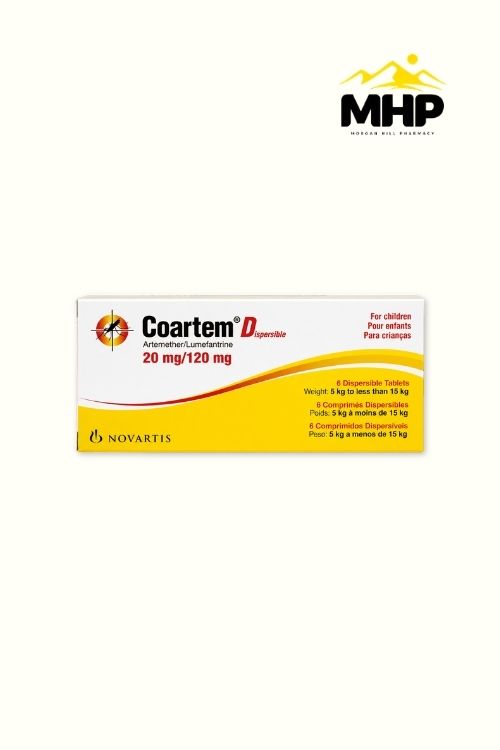 Coartem 20,120 dispersible 6_sMHPW Coartem 20/120 Dispersible Tablet 6'S