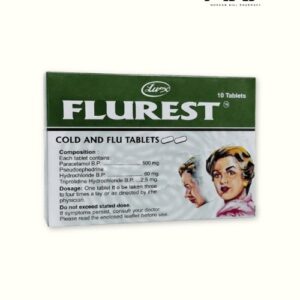 FLUREST cold and flu tabletsMHPW Hydrogen Peroxide Ernest Chemist