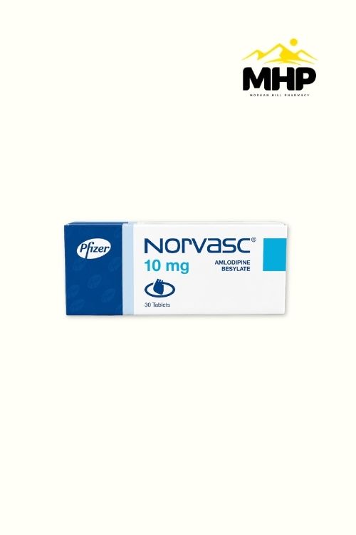 Norvasc (Amlodipine) Tablet 10Mg 30'S