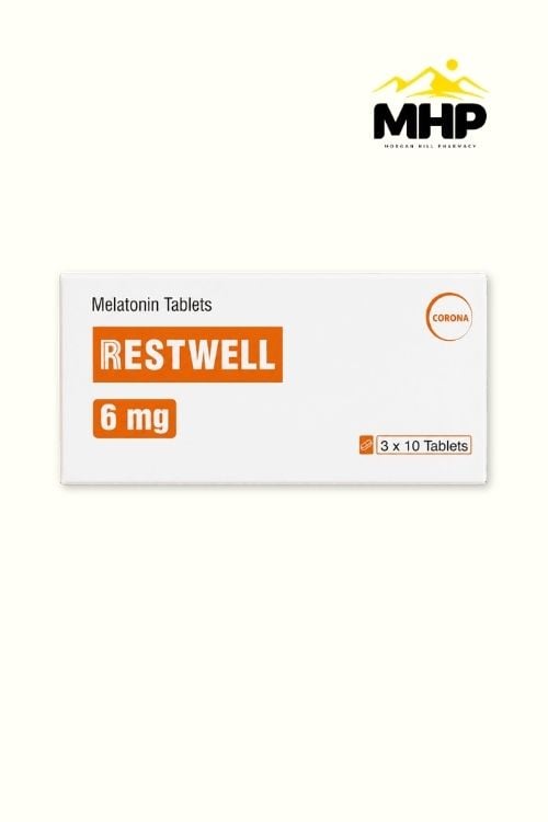 Restwell 6mg tabletMHPW Rest Well (Melatonin) Tablet 6Mg